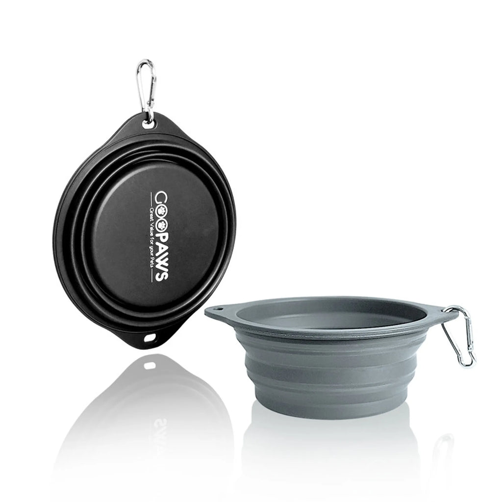 Collapsible Non-Skid Travel Bowls — 2 Pack