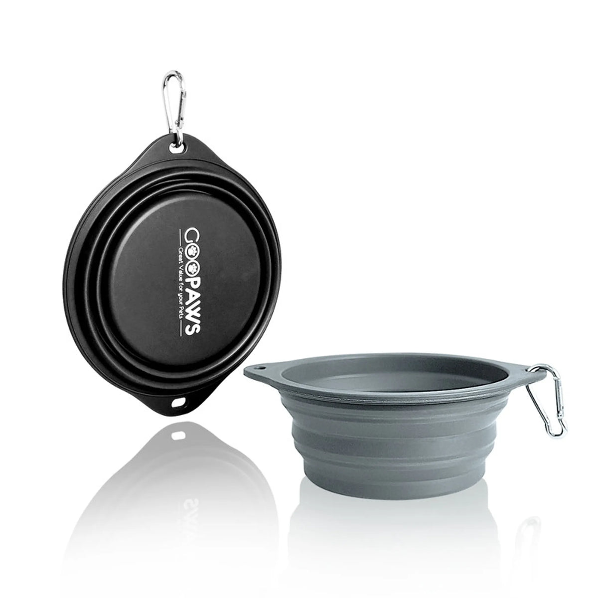 Collapsible Non-Skid Travel Bowls — 2 Pack