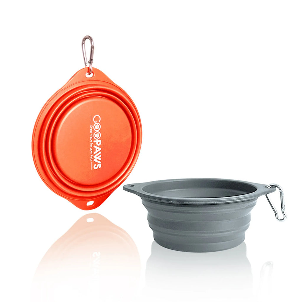 Collapsible Non-Skid Travel Bowls — 2 Pack