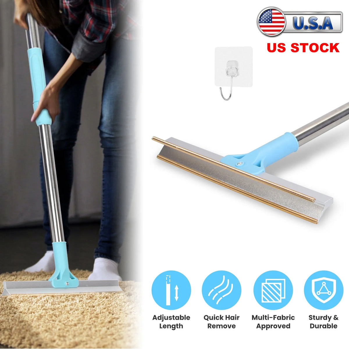Reusable Pet Hair Remover Rake